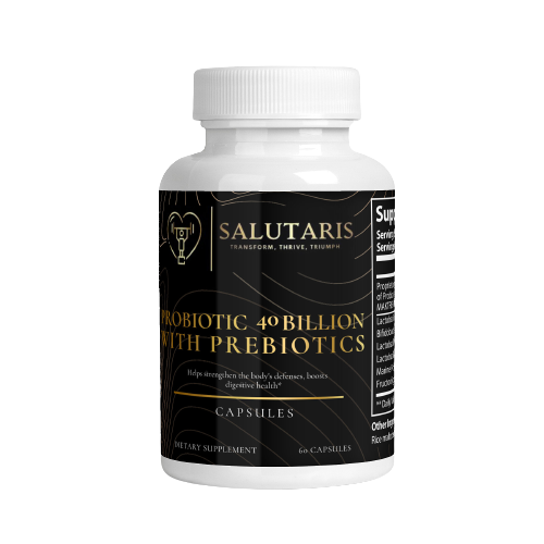 Salutaris Probiotic 40 Billion with Prebiotics - Salutaris Health and Fitness
