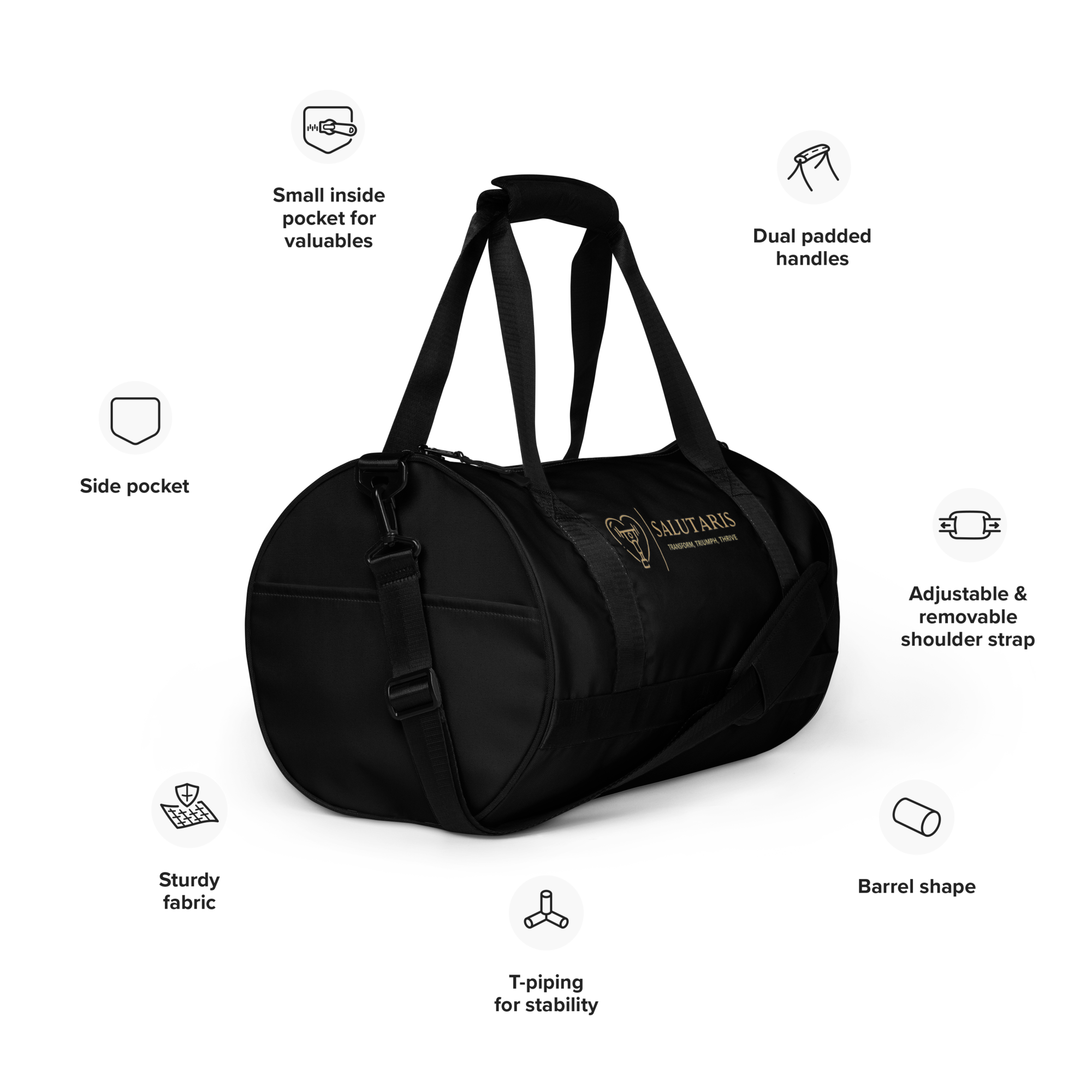 Salutaris Gym Bag - Salutaris Health and Fitness
