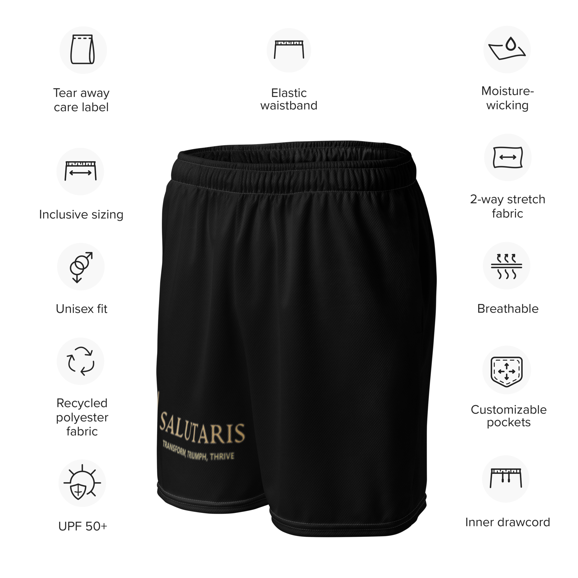 Salutaris Men's Shorts - Salutaris Health and Fitness