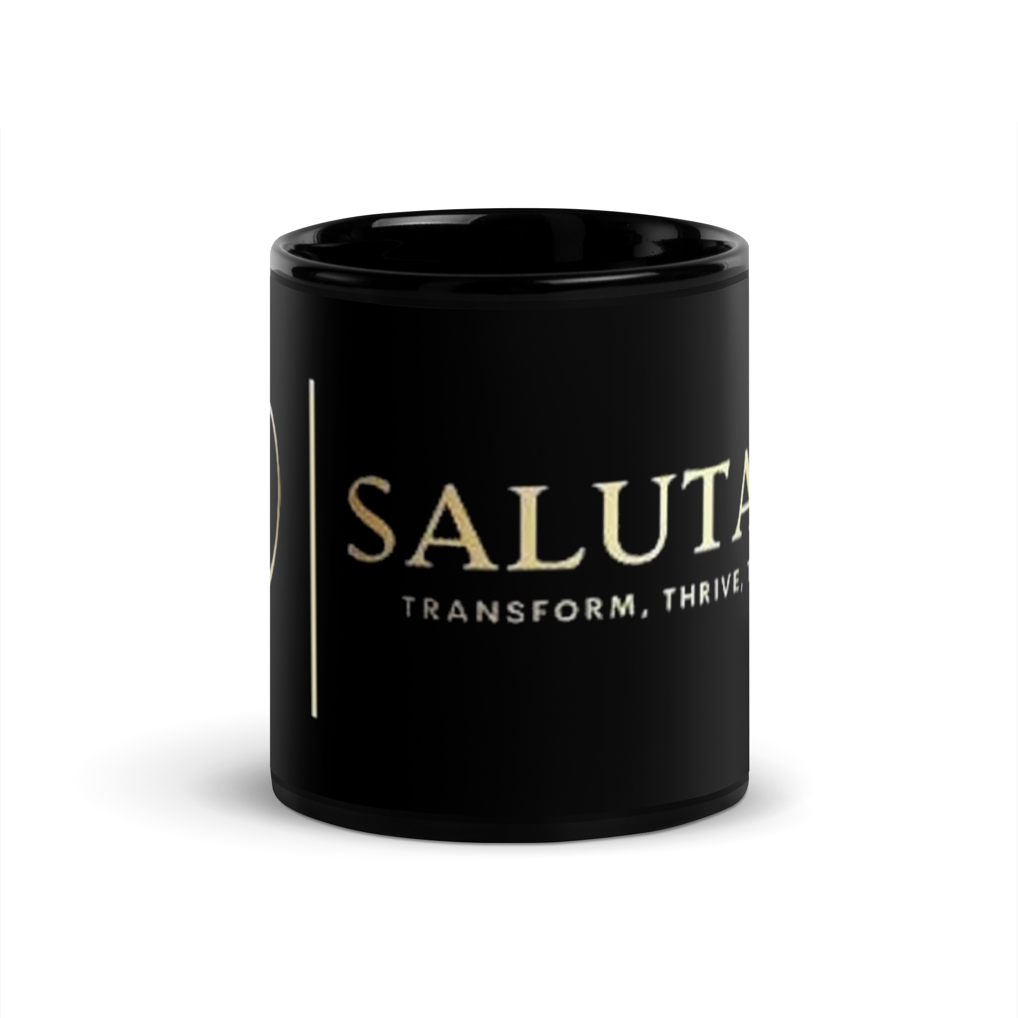 Salutaris Black Glossy Mug - Salutaris Health and Fitness