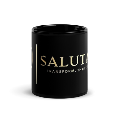 Salutaris Black Glossy Mug