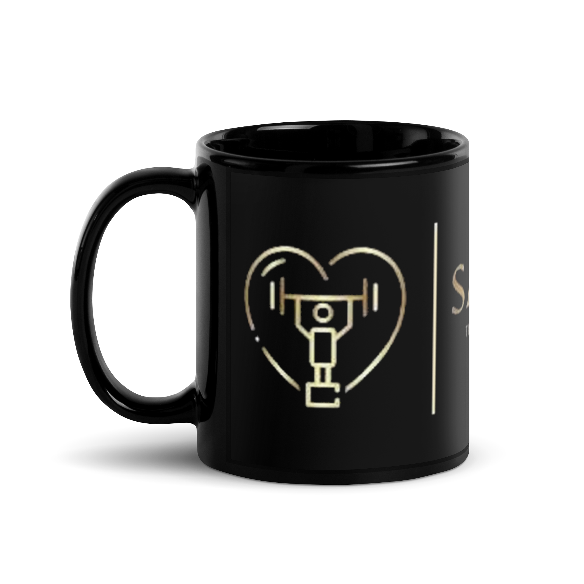 Salutaris Black Glossy Mug - Salutaris Health and Fitness