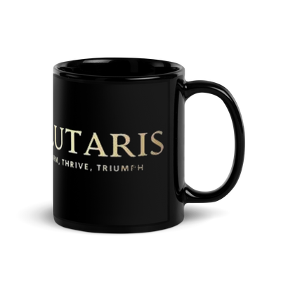 Salutaris Black Glossy Mug