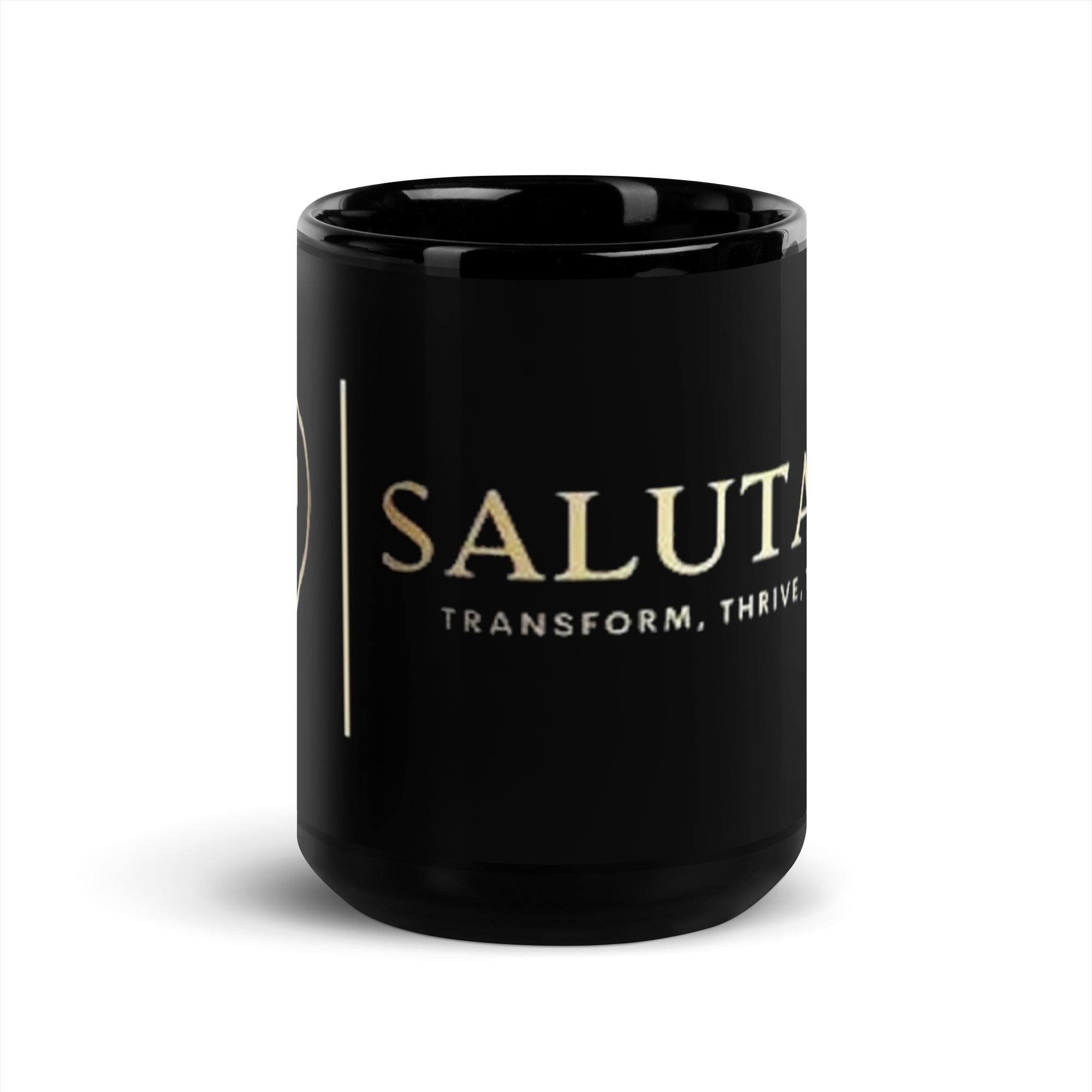 Salutaris Black Glossy Mug - Salutaris Health and Fitness