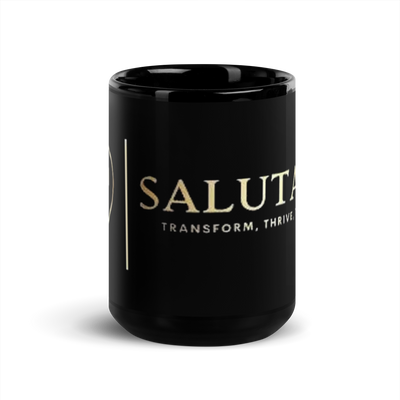 Salutaris Black Glossy Mug