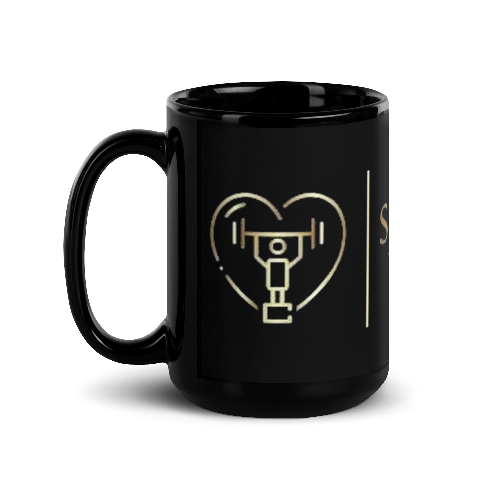 Salutaris Black Glossy Mug - Salutaris Health and Fitness