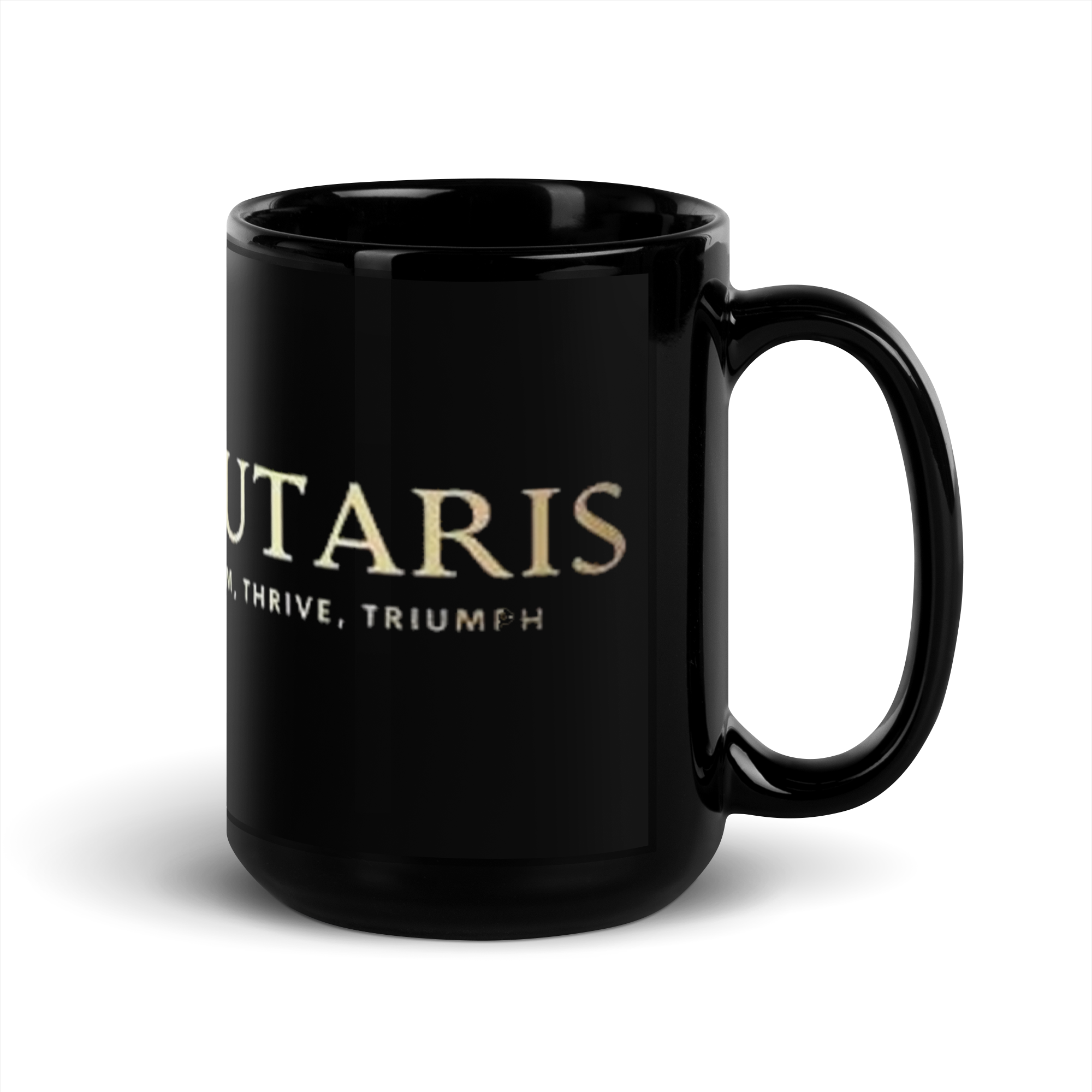 Salutaris Black Glossy Mug - Salutaris Health and Fitness