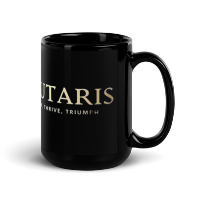 Salutaris Black Glossy Mug