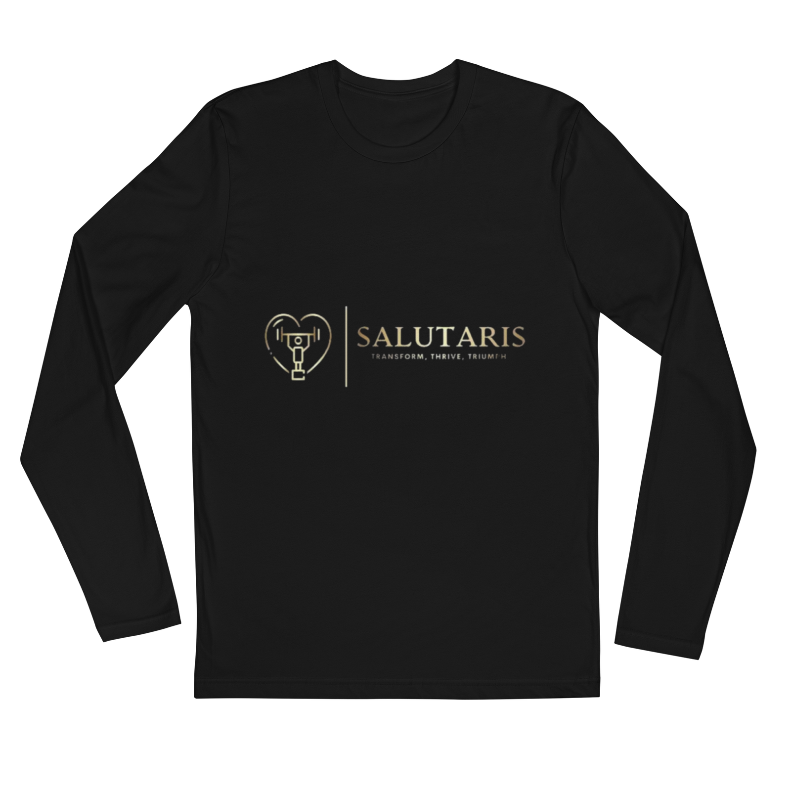 Salutaris Men's Long Sleeve Fitted Crew - Salutaris Health and Fitness