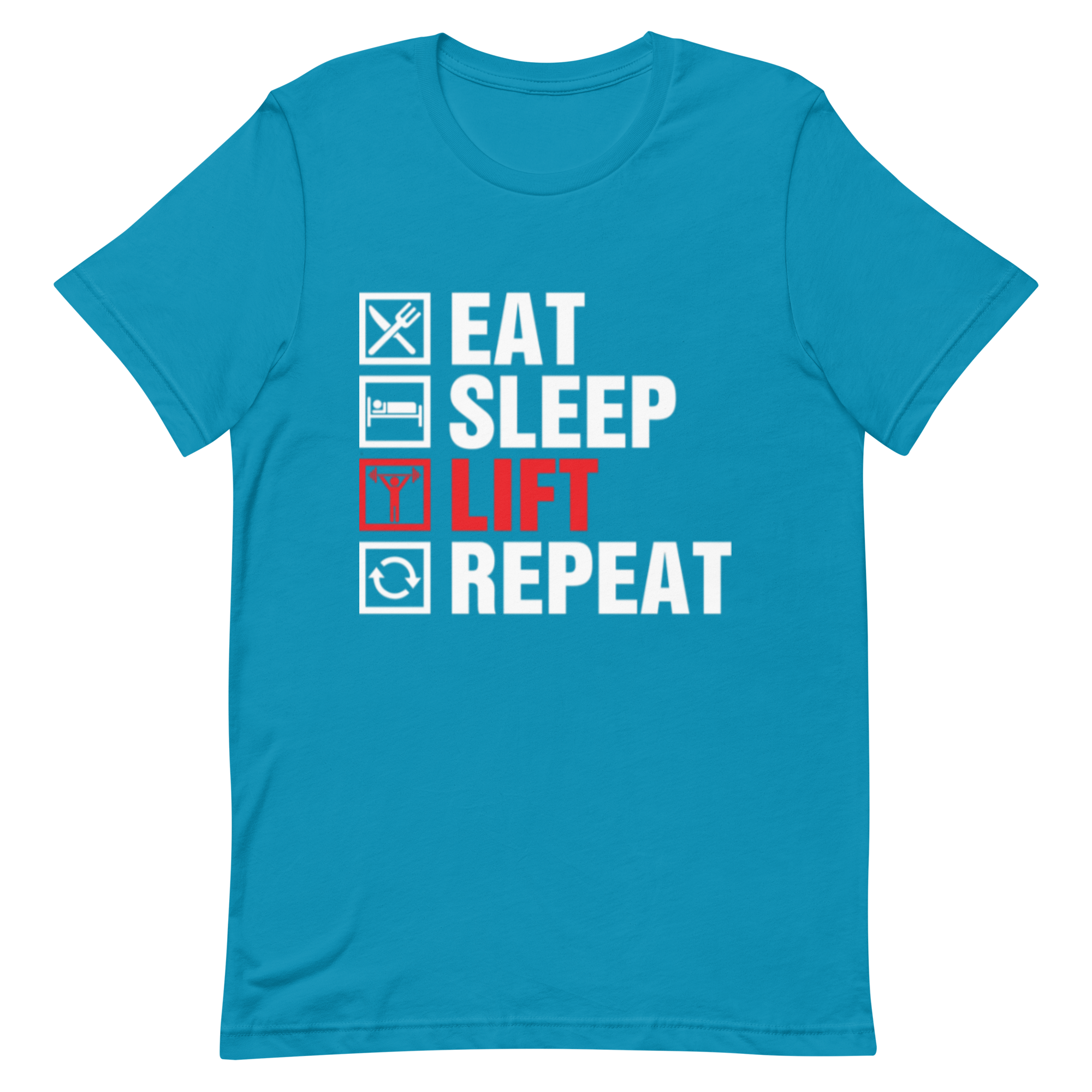 Eat Sleep Lift Repeat Unisex T-Shirt - Salutaris Health and Fitness