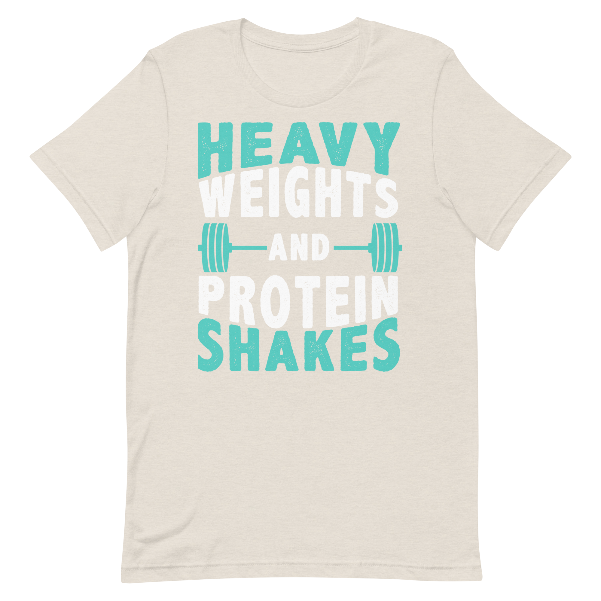 Heavy Weights and Protein Shakes Unisex T-Shirt - Salutaris Health and Fitness