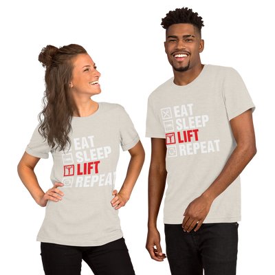 Eat Sleep Lift Repeat Unisex T-Shirt