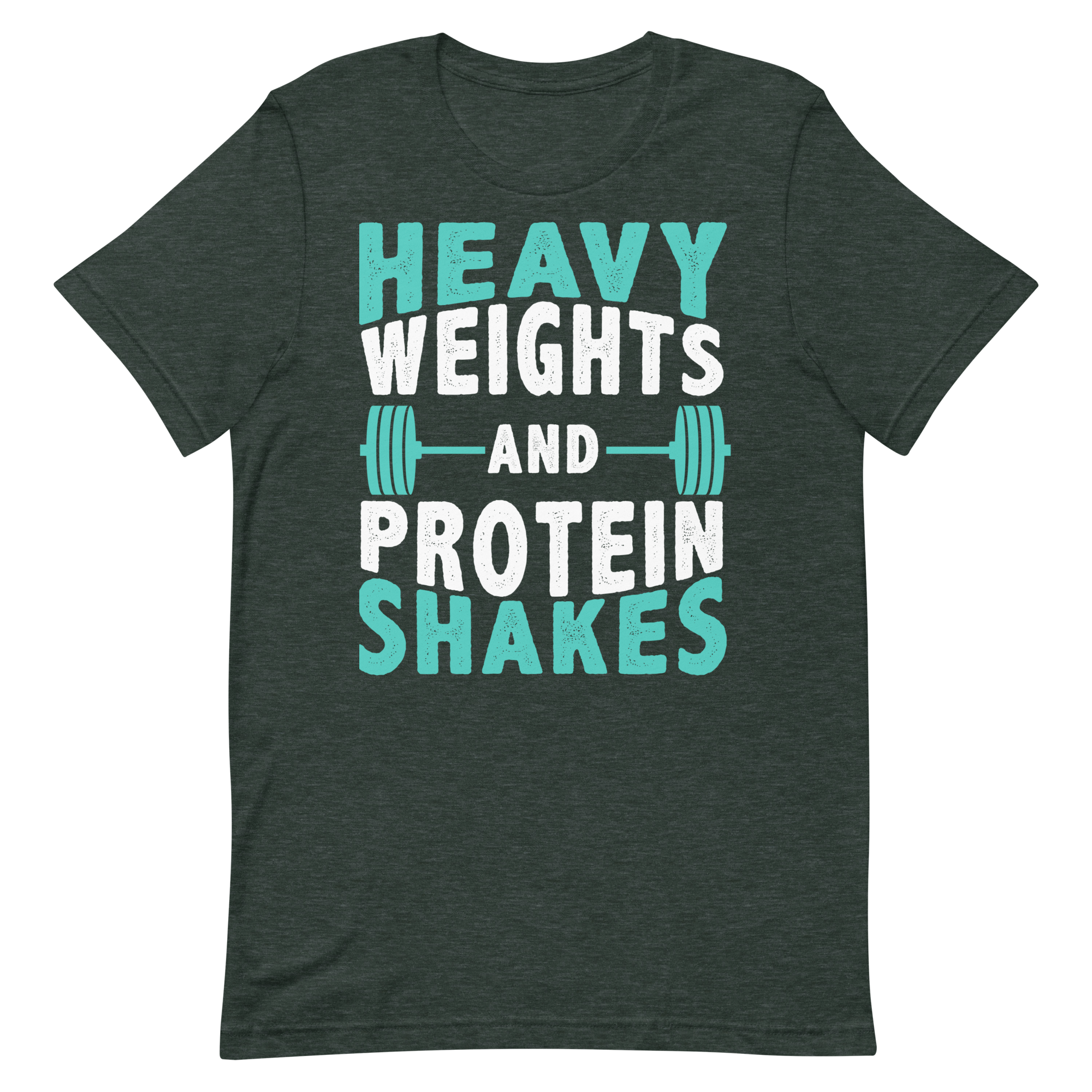 Heavy Weights and Protein Shakes Unisex T-Shirt - Salutaris Health and Fitness