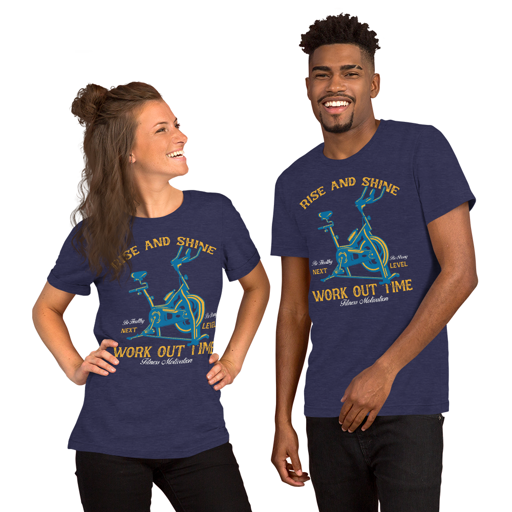 Rise and Shine Workout Time Unisex T-Shirt - Salutaris Health and Fitness