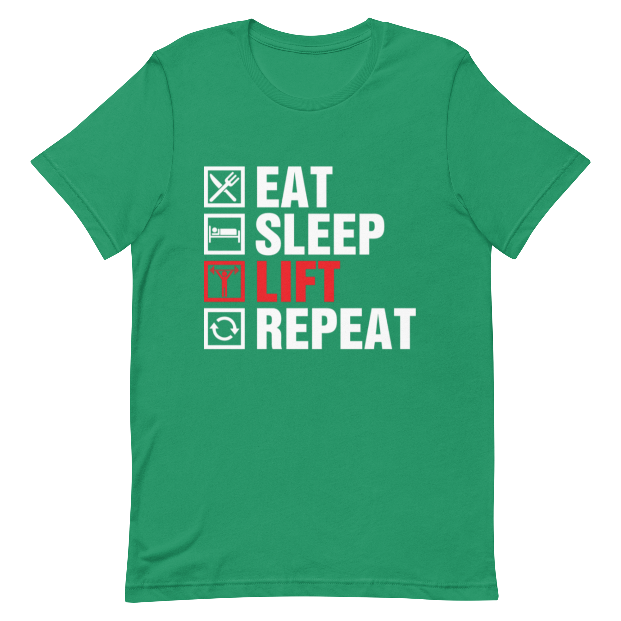 Eat Sleep Lift Repeat Unisex T-Shirt - Salutaris Health and Fitness