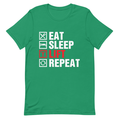 Eat Sleep Lift Repeat Unisex T-Shirt