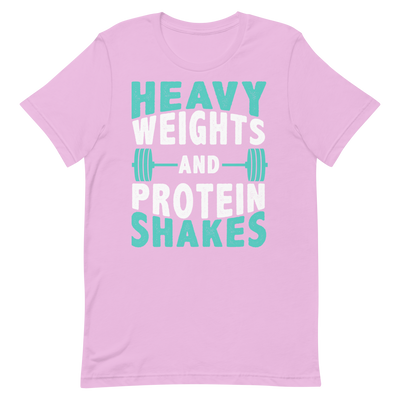 Heavy Weights and Protein Shakes Unisex T-Shirt