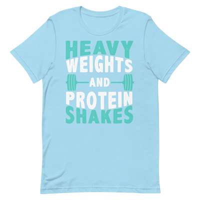 Heavy Weights and Protein Shakes Unisex T-Shirt