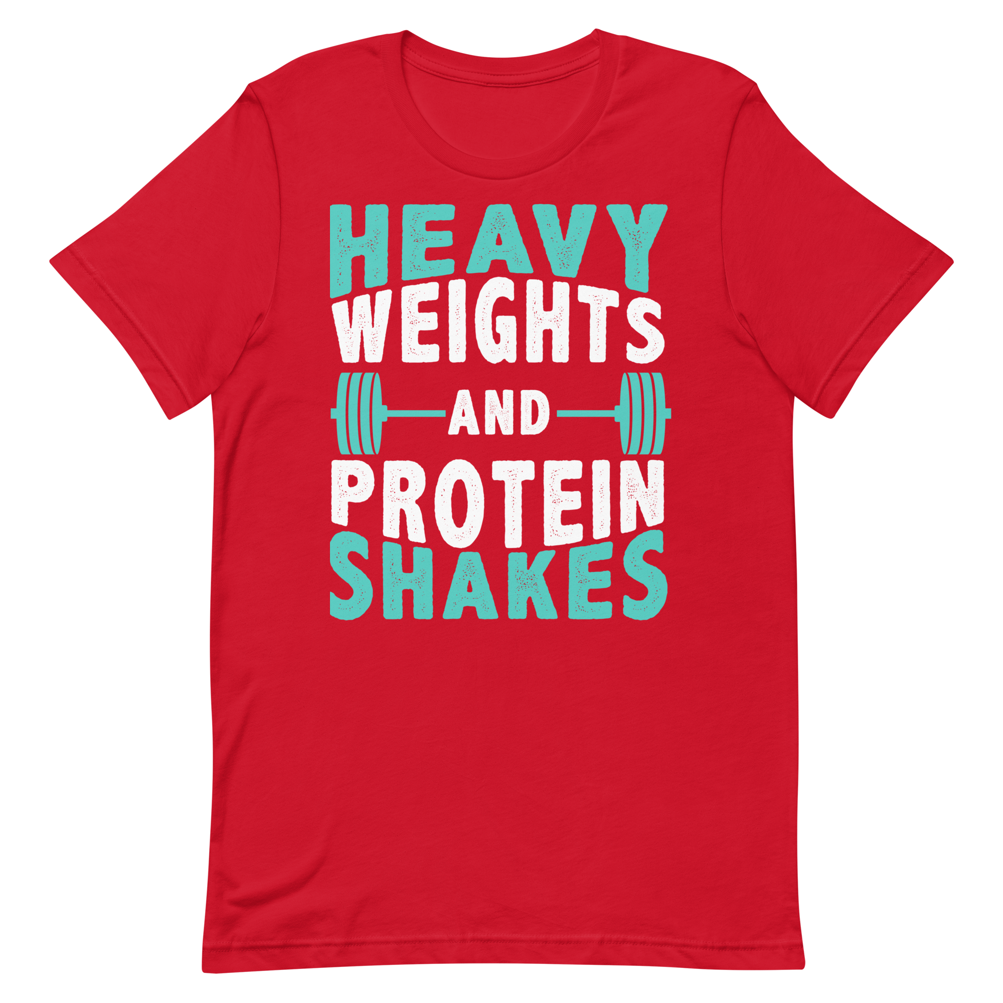 Heavy Weights and Protein Shakes Unisex T-Shirt - Salutaris Health and Fitness