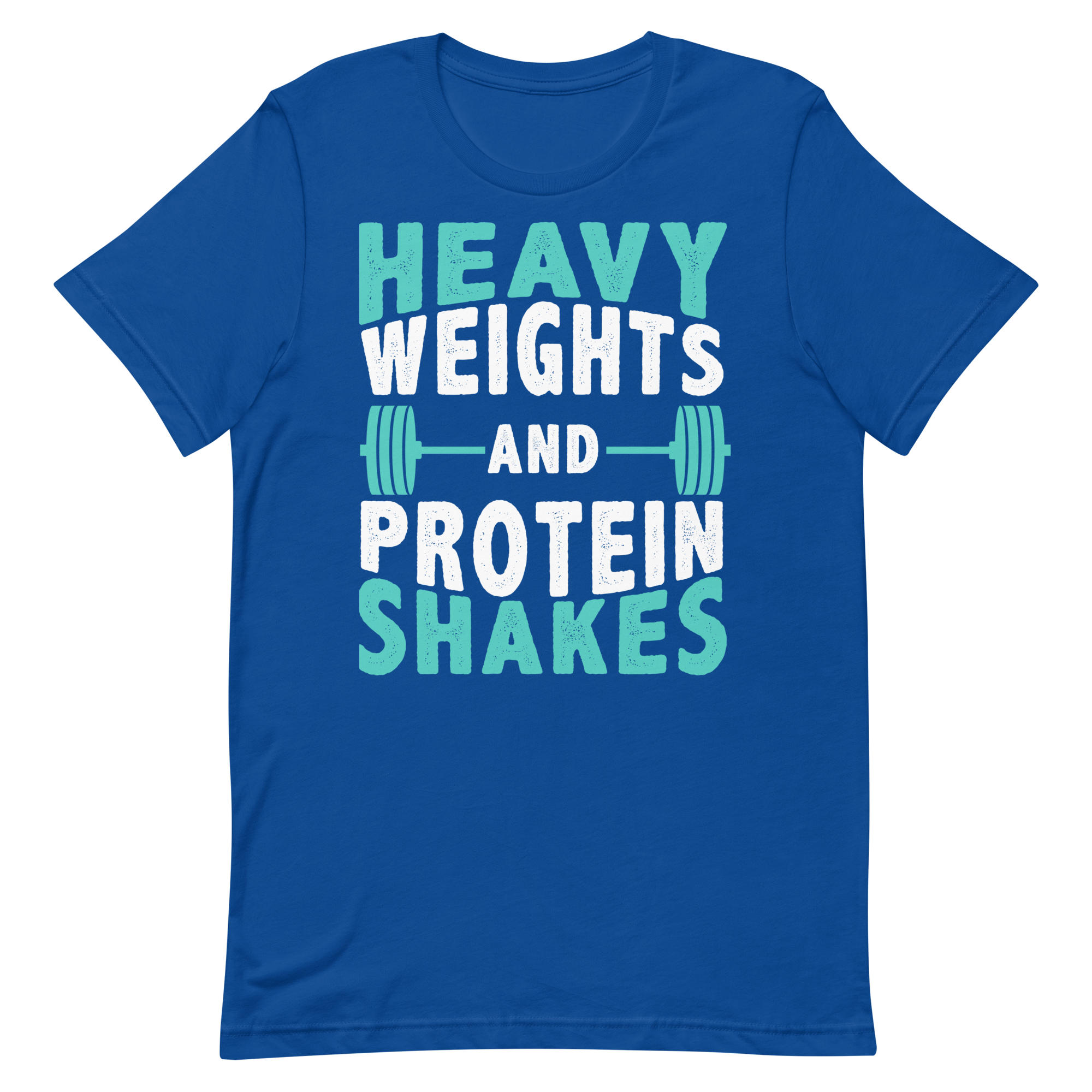 Heavy Weights and Protein Shakes Unisex T-Shirt - Salutaris Health and Fitness