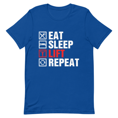 Eat Sleep Lift Repeat Unisex T-Shirt