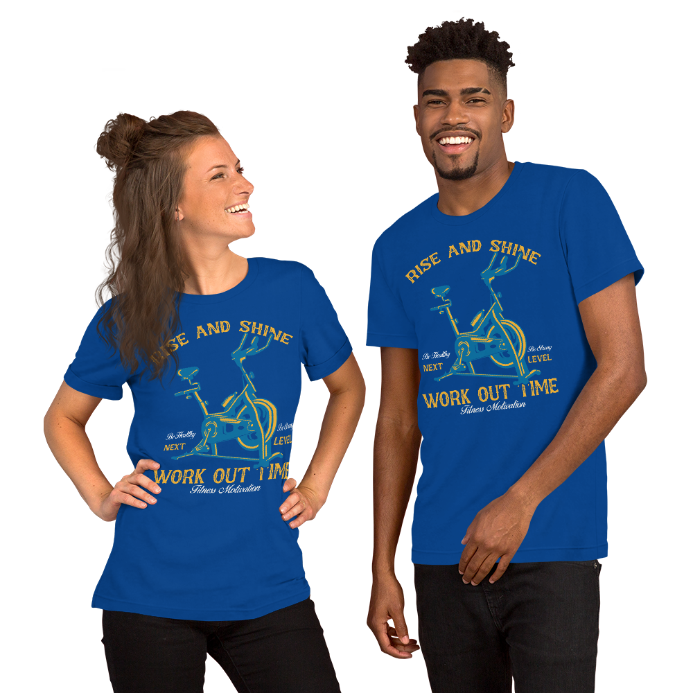 Rise and Shine Workout Time Unisex T-Shirt - Salutaris Health and Fitness
