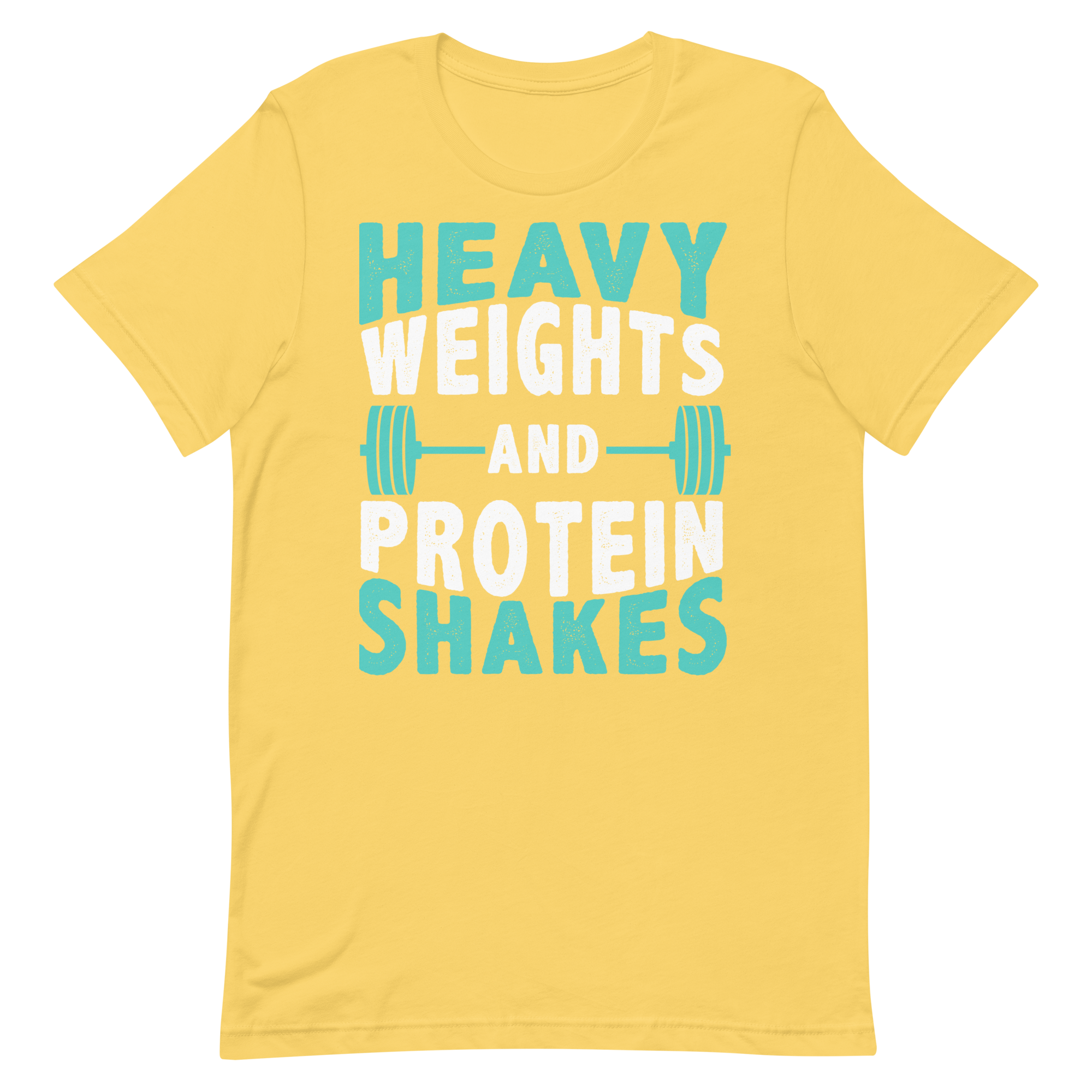 Heavy Weights and Protein Shakes Unisex T-Shirt - Salutaris Health and Fitness