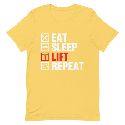 Eat Sleep Lift Repeat Unisex T-Shirt