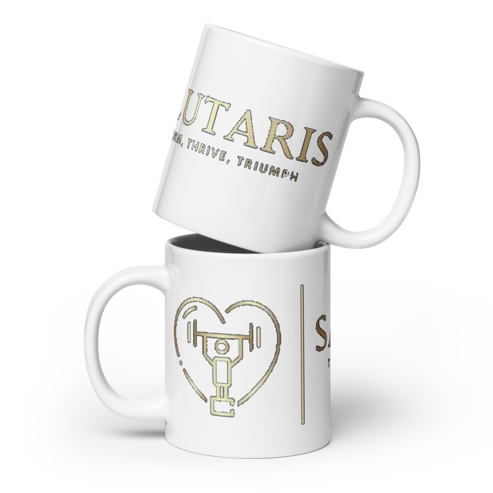 Salutaris White glossy mug