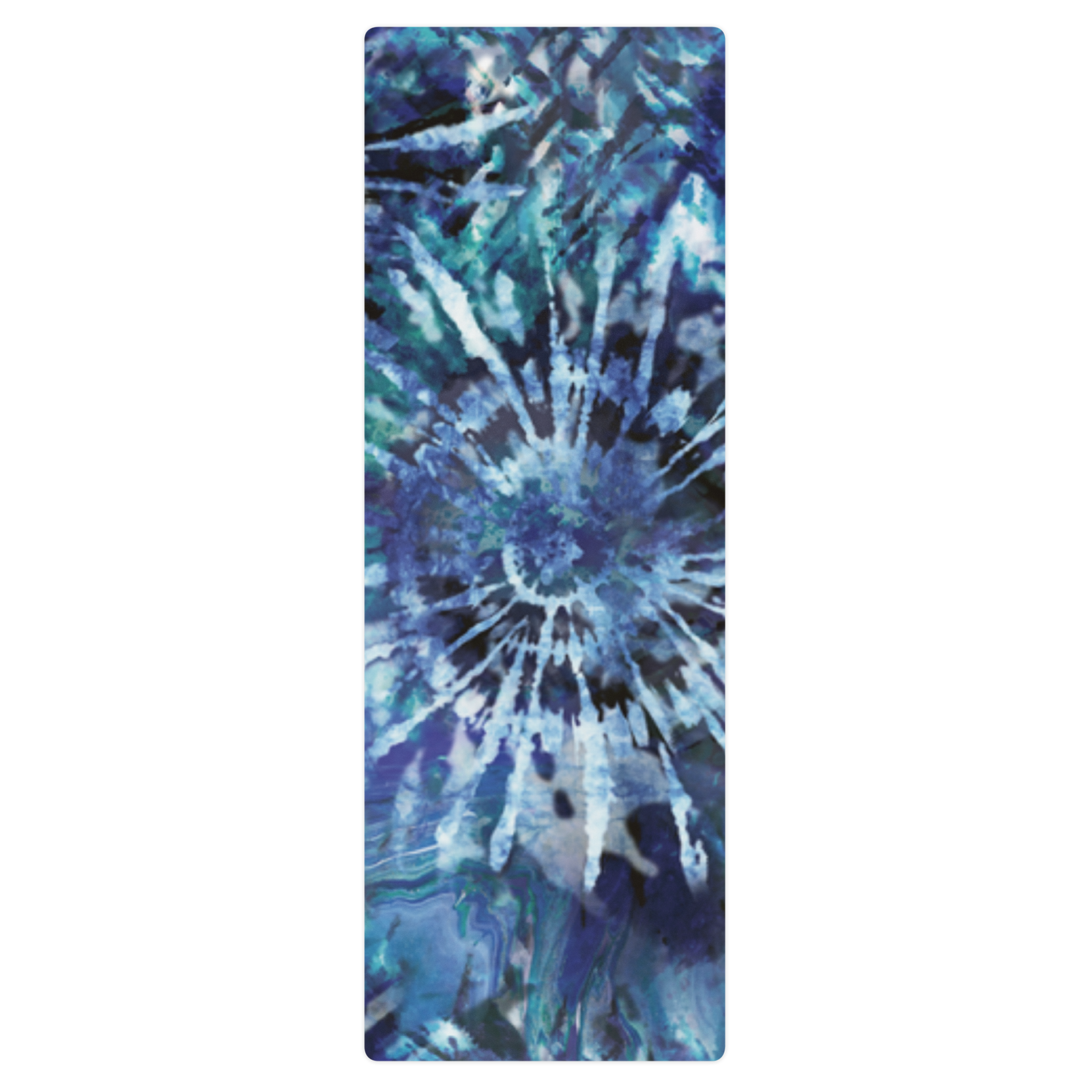 Blue Tie Dye Yoga Mat - Salutaris Health and Fitness