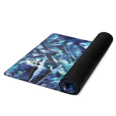 Blue Tie Dye Yoga Mat