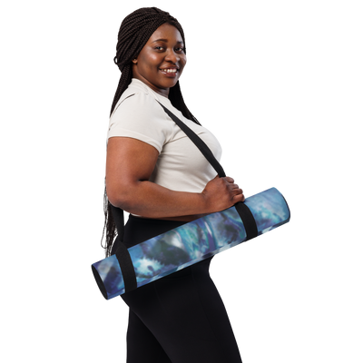 Blue Tie Dye Yoga Mat