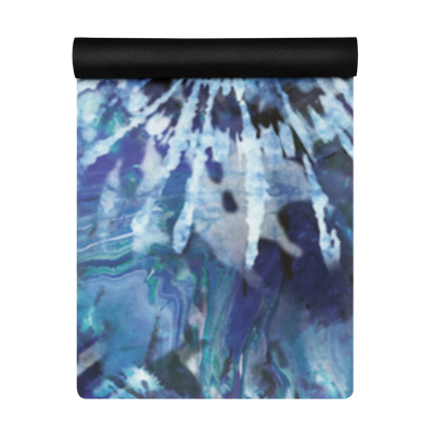 Blue Tie Dye Yoga Mat