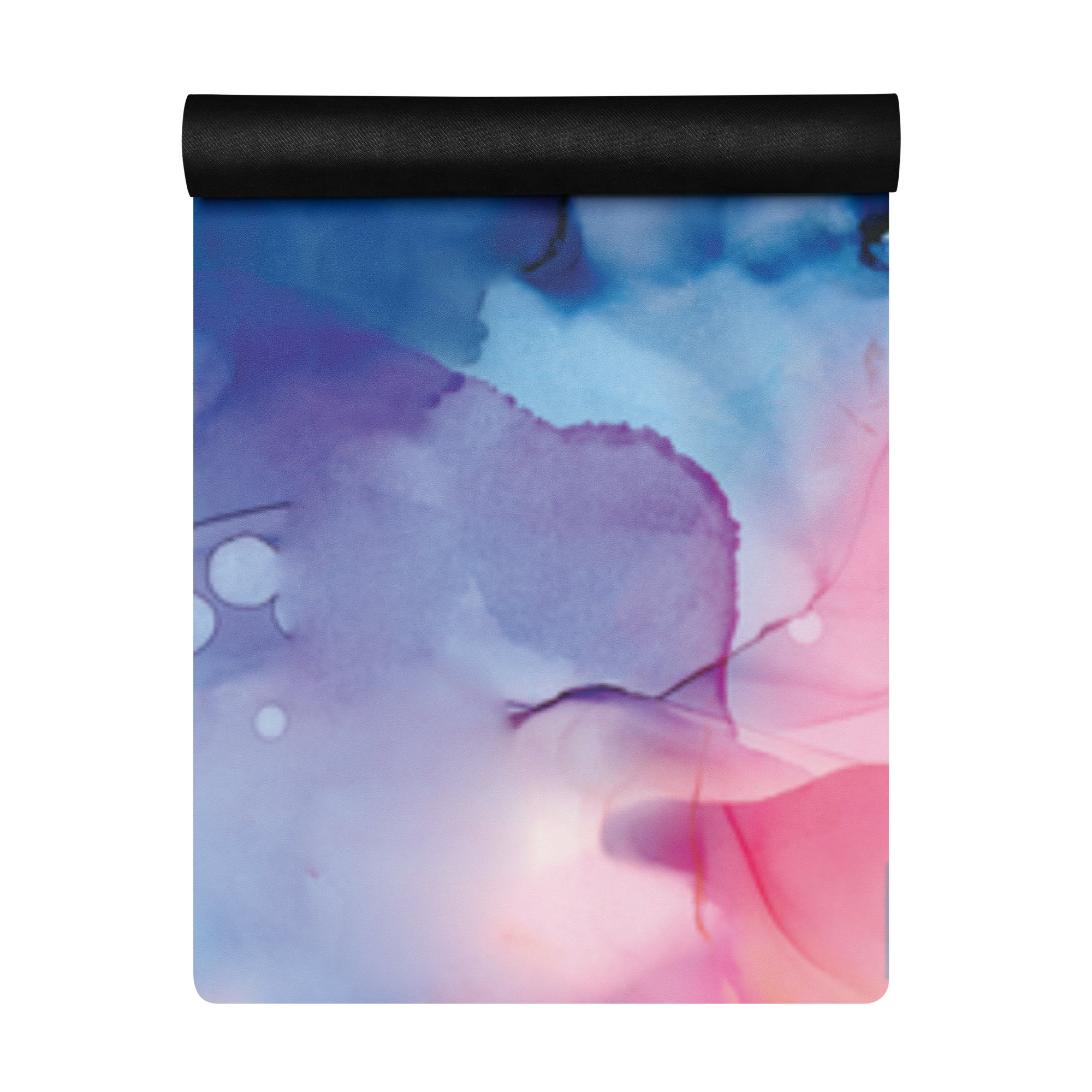 Blue and Pink Marble Yoga Mat - Salutaris Health and Fitness