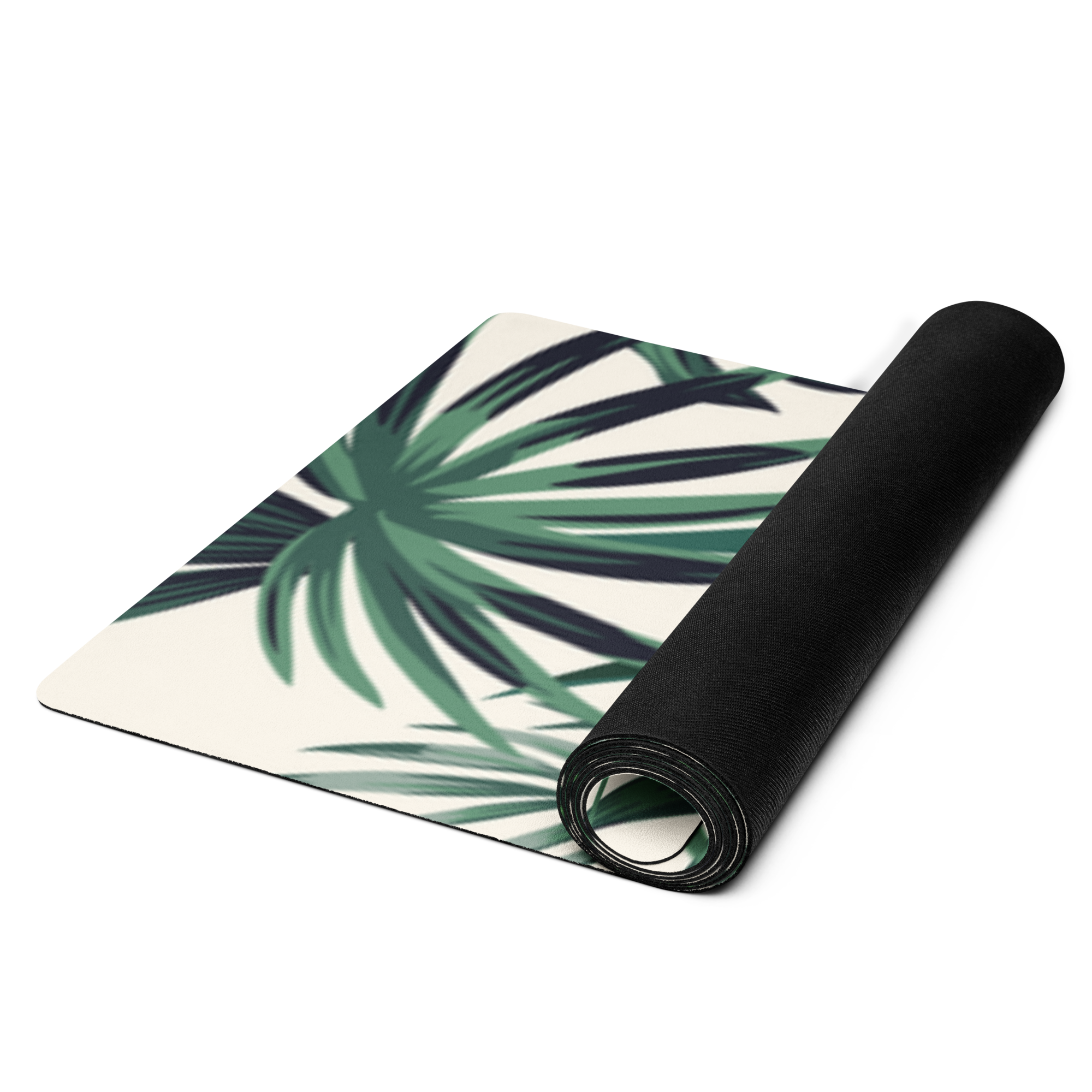 Tropical Leaves Yoga Mat - Salutaris Health and Fitness