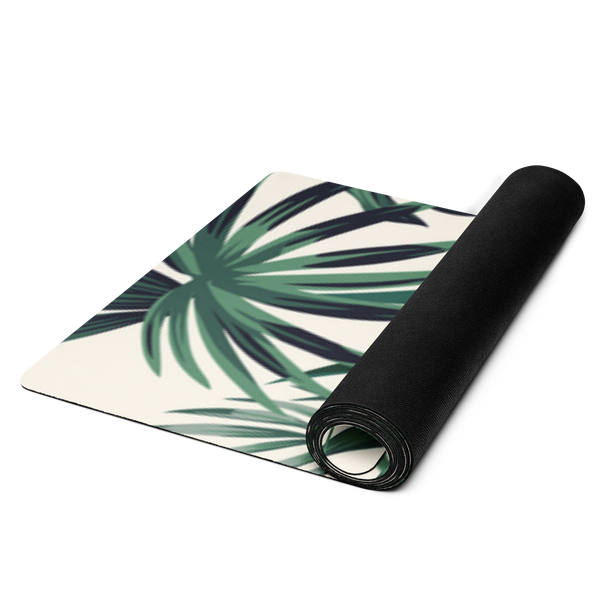 Tropical Leaves Yoga Mat Salutaris Health and Fitness