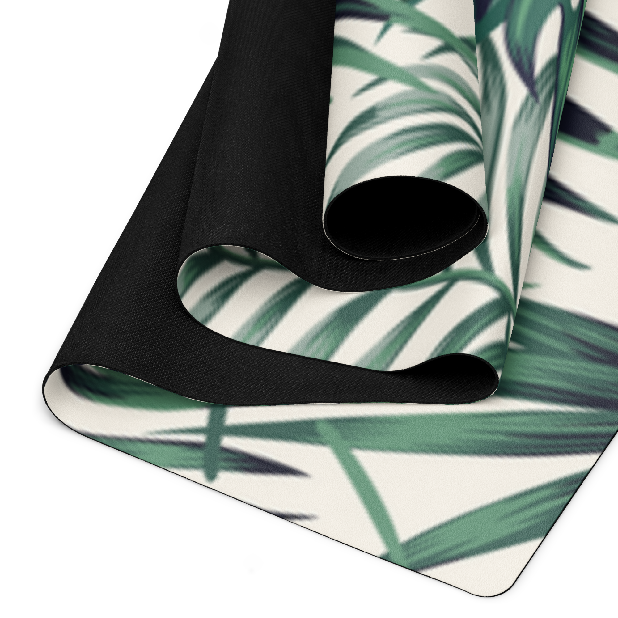 Tropical Leaves Yoga Mat - Salutaris Health and Fitness