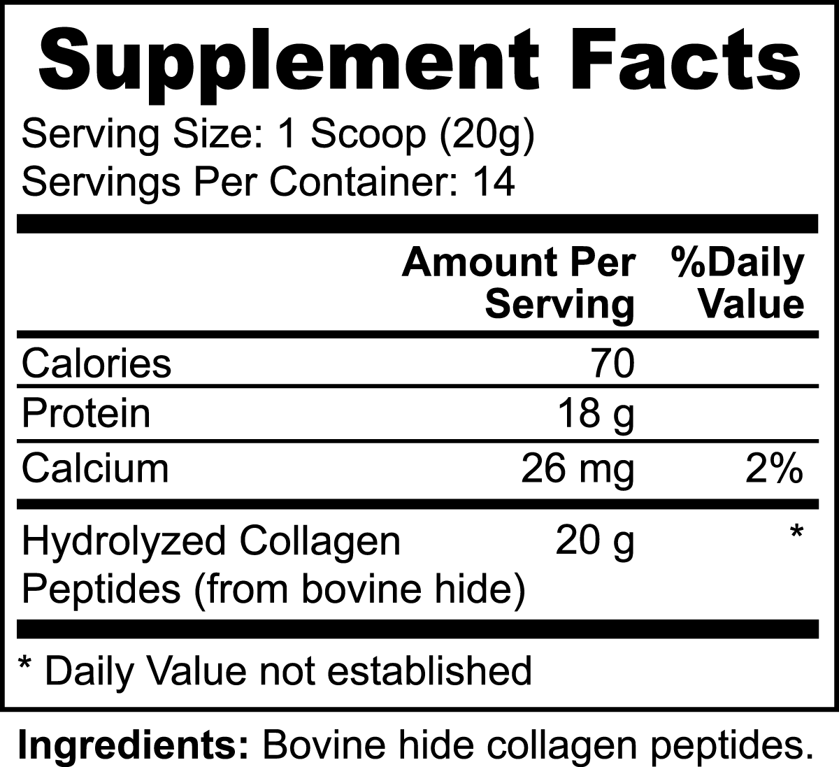 Salutaris Grass-Fed Hydrolyzed Collagen Peptides - Salutaris Health and Fitness